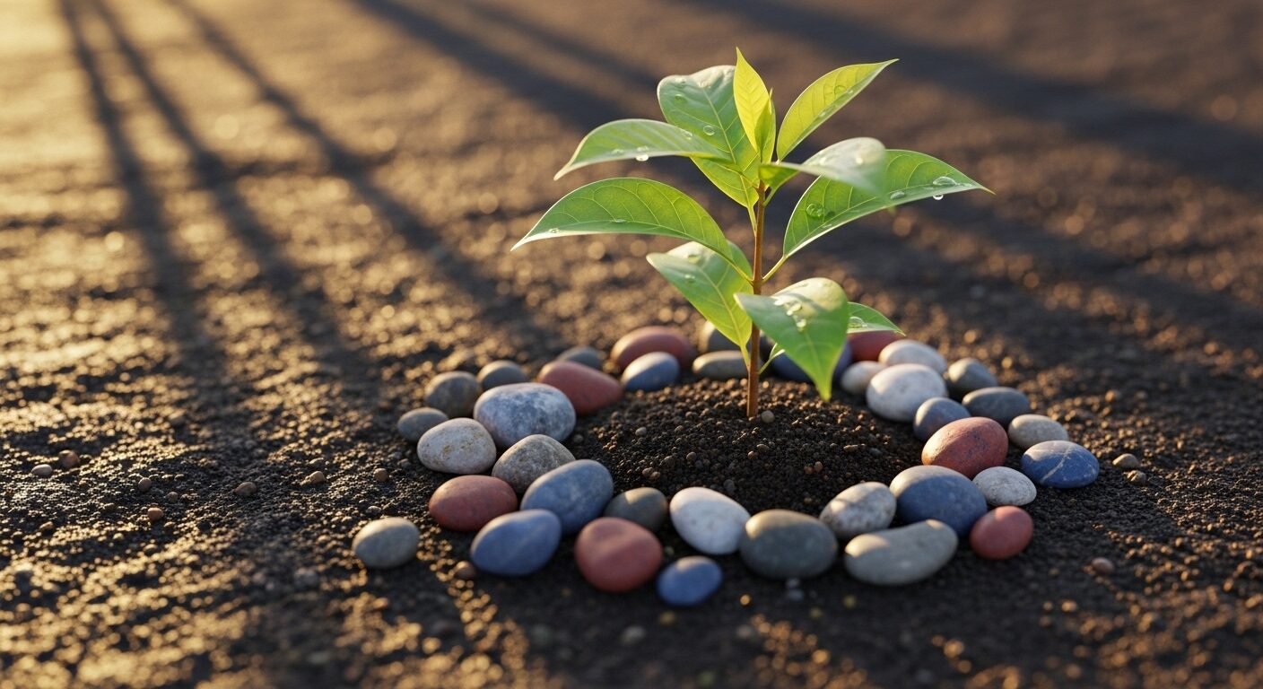 Cận cảnh cây non xanh tươi vươn mình từ đất màu mỡ dưới ánh nắng hoàng hôn ấm áp, biểu trưng cho tiềm năng phát triển và khởi đầu vững chắc trong hành trình hướng nghiệp. Cận cảnh cây non xanh tươi vươn mình từ đất màu mỡ dưới ánh nắng hoàng hôn ấm áp, biểu trưng cho tiềm năng phát triển và khởi đầu vững chắc trong hành trình hướng nghiệp.