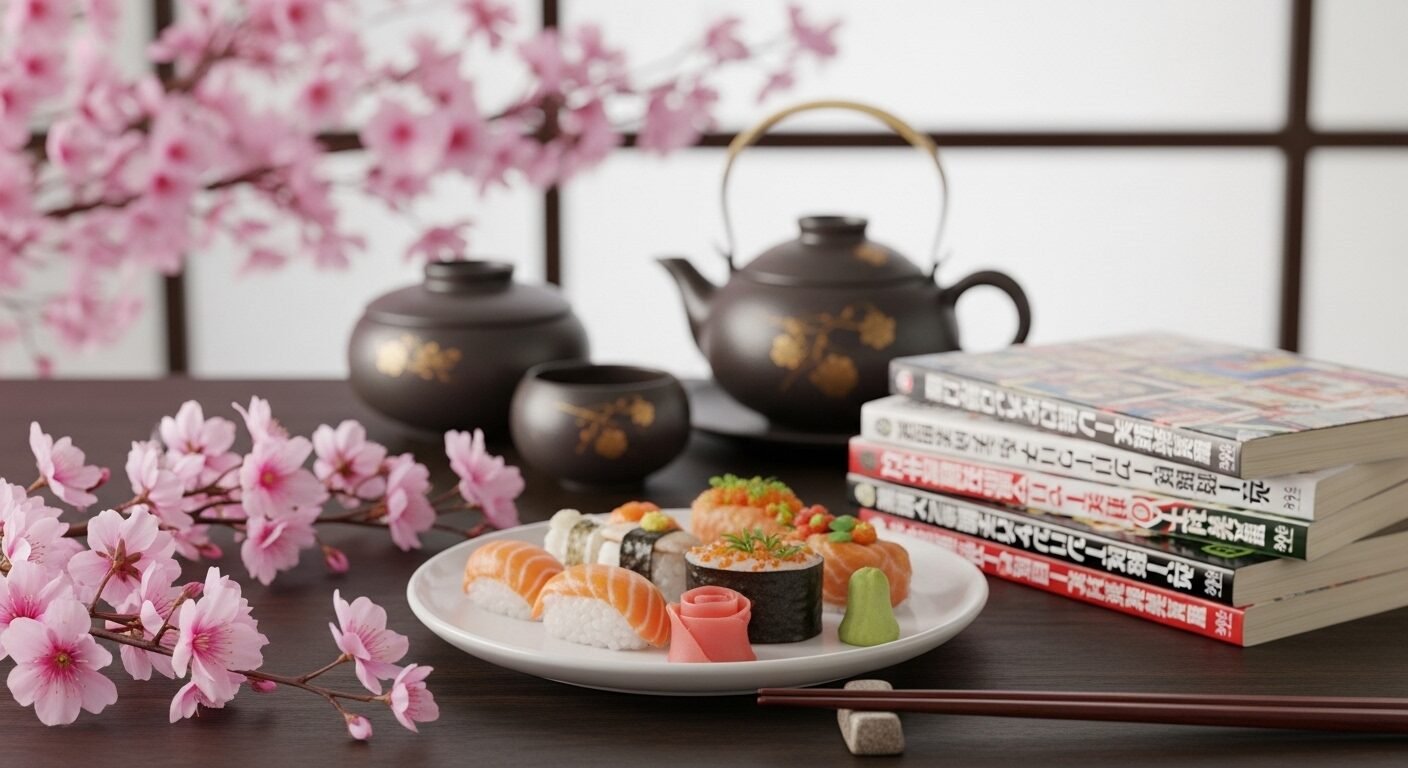 hoa anh đào, sushi, manga và trà đạo trong ánh sáng ấm áp. Khám phá sự đa dạng này có thể khơi nguồn cảm hứng cho con đường hướng nghiệp của bạn.