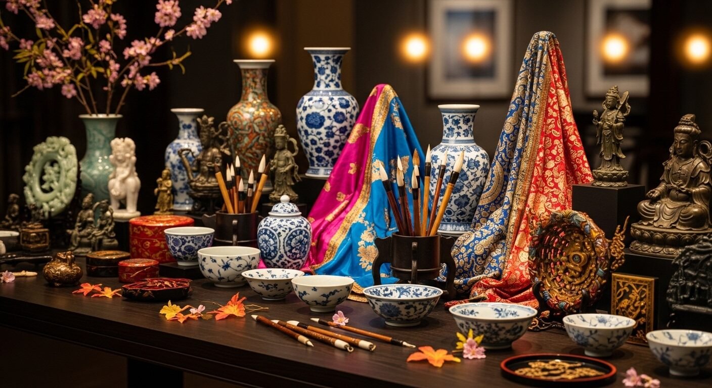 Từ khóa được lồng ghép tự nhiên, tạo cầu nối logic giữa hình ảnh (các hiện vật văn hóa) và lĩnh vực nghiên cứu/cơ hội nghề nghiệp của ngành Đông phương học. Nó gợi ý rằng những hiện vật này chính là đối tượng, nội dung mà sinh viên ngành này sẽ tìm hiểu. Từ khóa được lồng ghép tự nhiên, tạo cầu nối logic giữa hình ảnh (các hiện vật văn hóa) và lĩnh vực nghiên cứu/cơ hội nghề nghiệp của ngành Đông phương học. Nó gợi ý rằng những hiện vật này chính là đối tượng, nội dung mà sinh viên ngành này sẽ tìm hiểu.