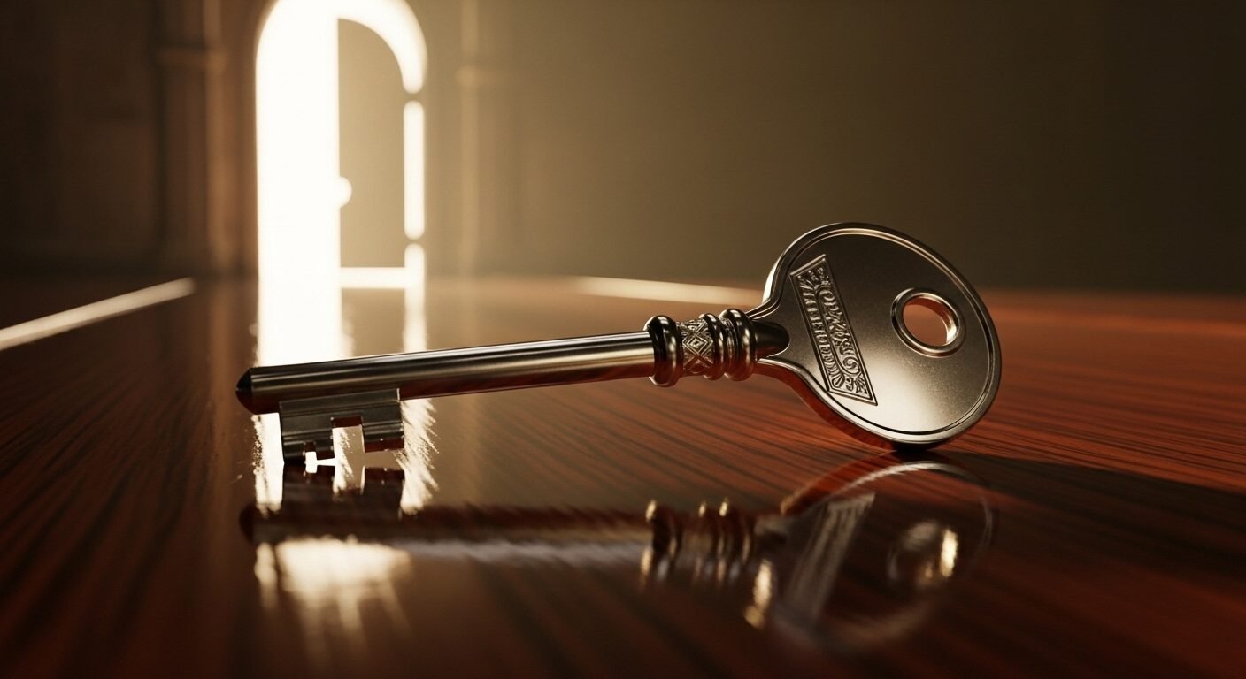 Chìa khóa vàng óng tinh xảo trên gỗ bóng, tượng trưng cho con đường cơ hội và tương lai rộng mở. Phát triển kỹ năng mềm chính là chìa khóa vàng để khai phá mọi cánh cửa mới. Chìa khóa vàng óng tinh xảo trên gỗ bóng, tượng trưng cho con đường cơ hội và tương lai rộng mở. Phát triển kỹ năng mềm chính là chìa khóa vàng để khai phá mọi cánh cửa mới.