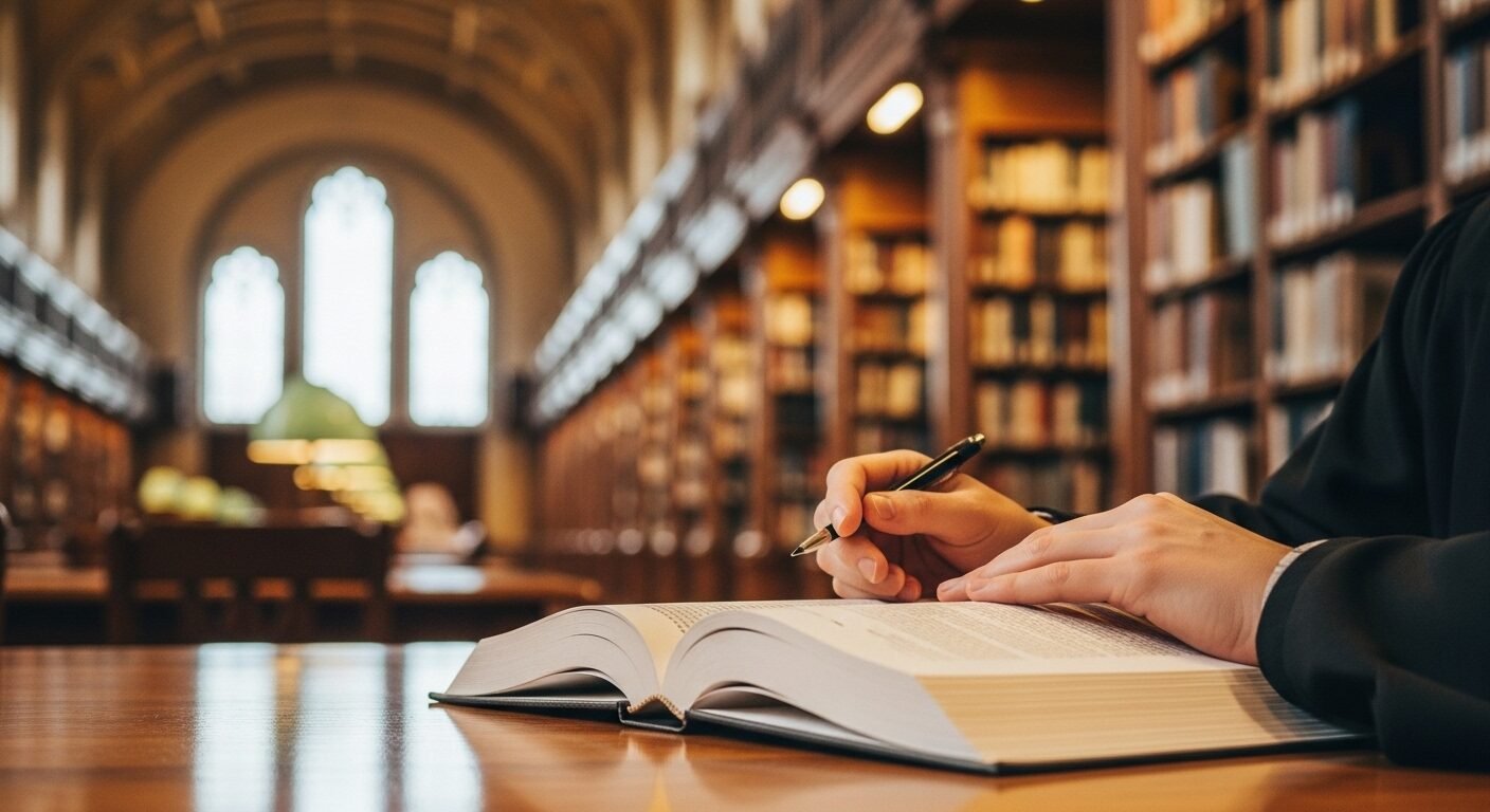 Tay lật trang sách giáo trình dày trên bàn gỗ dưới ánh đèn ấm áp trong thư viện đại học, gợi hình ảnh giảng viên chuyên tâm nghiên cứu. Một công việc đòi hỏi sự cống hiến, nơi lương giảng viên đại học luôn là mối quan tâm chính đáng. Tay lật trang sách giáo trình dày trên bàn gỗ dưới ánh đèn ấm áp trong thư viện đại học, gợi hình ảnh giảng viên chuyên tâm nghiên cứu. Một công việc đòi hỏi sự cống hiến, nơi lương giảng viên đại học luôn là mối quan tâm chính đáng.