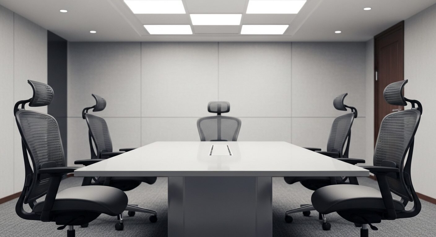 Phòng phỏng vấn chuyên nghiệp với bàn và hai ghế, tạo không gian lý tưởng để bạn tự tin giới thiệu bản thân khi phỏng vấn. Phòng phỏng vấn chuyên nghiệp với bàn và hai ghế, tạo không gian lý tưởng để bạn tự tin giới thiệu bản thân khi phỏng vấn.