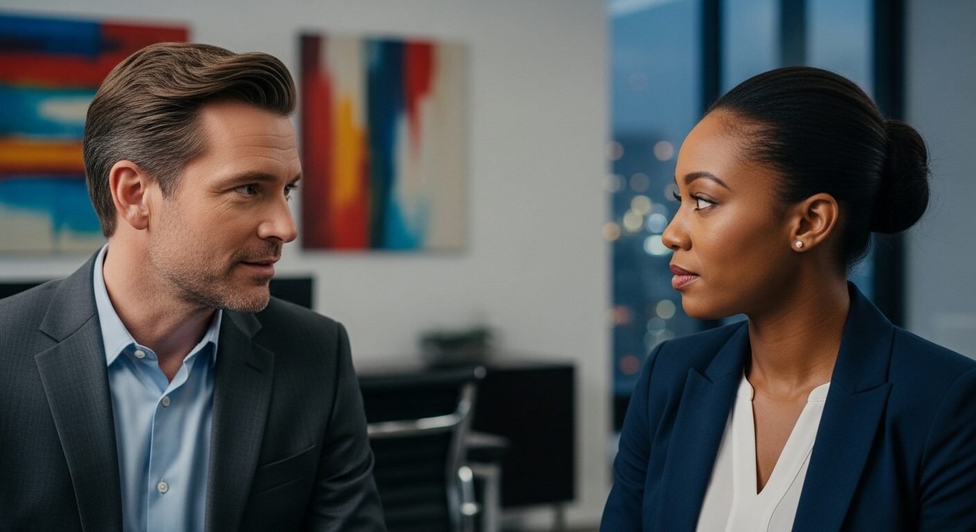 Cận cảnh hai người tương tác chuyên nghiệp trong buổi phỏng vấn việc làm hiện đại, minh họa kỹ năng phỏng vấn xin việc hiệu quả. Cận cảnh hai người tương tác chuyên nghiệp trong buổi phỏng vấn việc làm hiện đại, minh họa kỹ năng phỏng vấn xin việc hiệu quả.