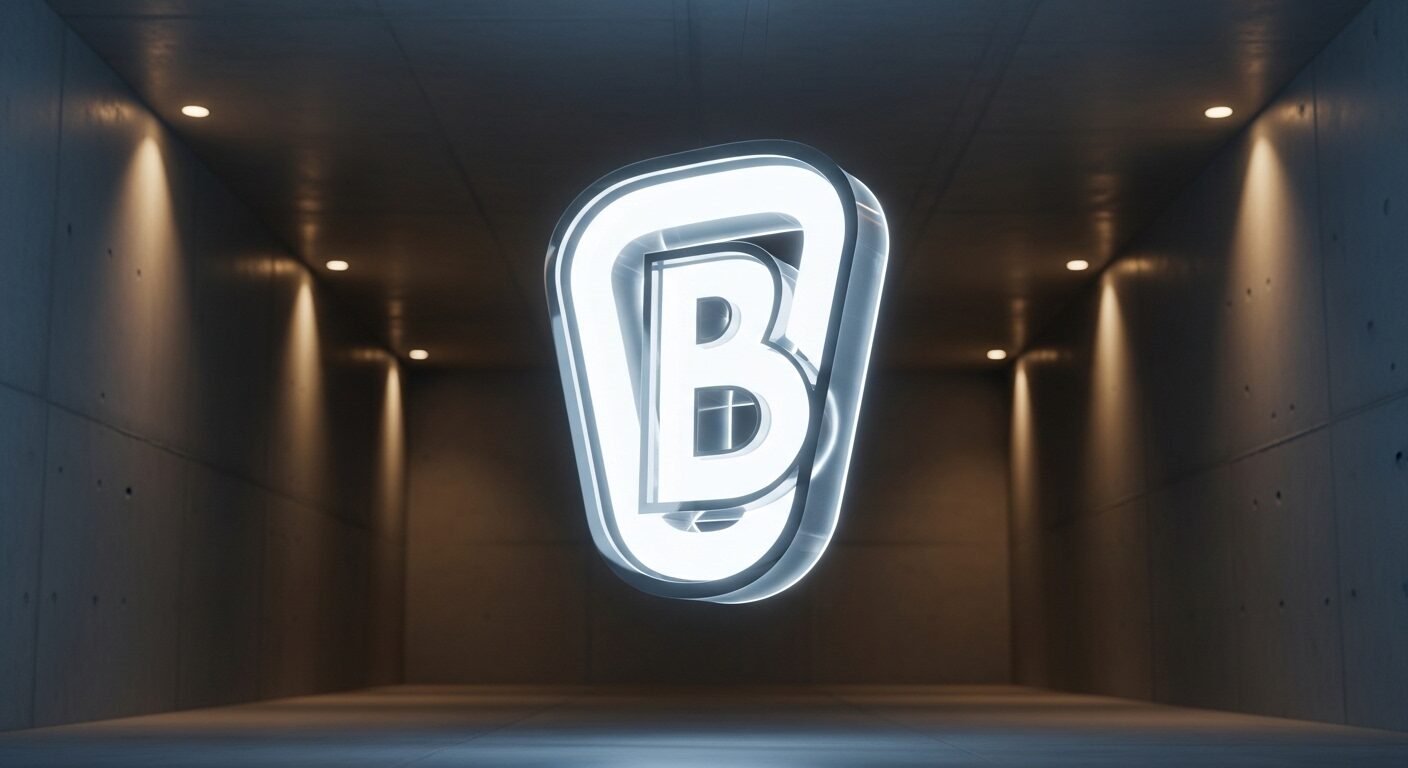 Biểu tượng thương hiệu 3D phát sáng rực rỡ trong không gian kiến trúc tối giản, hiện đại. Hình ảnh thể hiện bản sắc chuyên nghiệp của một công ty lớn, lý tưởng cho các trang TikTok tuyển dụng. Biểu tượng thương hiệu 3D phát sáng rực rỡ trong không gian kiến trúc tối giản, hiện đại. Hình ảnh thể hiện bản sắc chuyên nghiệp của một công ty lớn, lý tưởng cho các trang TikTok tuyển dụng.