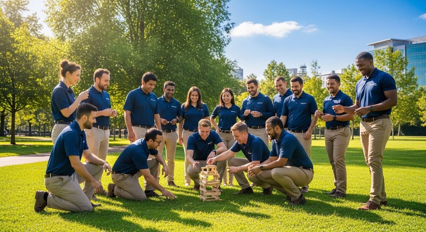 Đội ngũ nhân viên F88 năng động tham gia hoạt động team building ngoài trời tại công viên xanh. Hình ảnh chân thực về môi trường làm việc tích cực, giúp bạn có cái nhìn toàn diện khi review công ty F88. Đội ngũ nhân viên F88 năng động tham gia hoạt động team building ngoài trời tại công viên xanh. Hình ảnh chân thực về môi trường làm việc tích cực, giúp bạn có cái nhìn toàn diện khi review công ty F88.