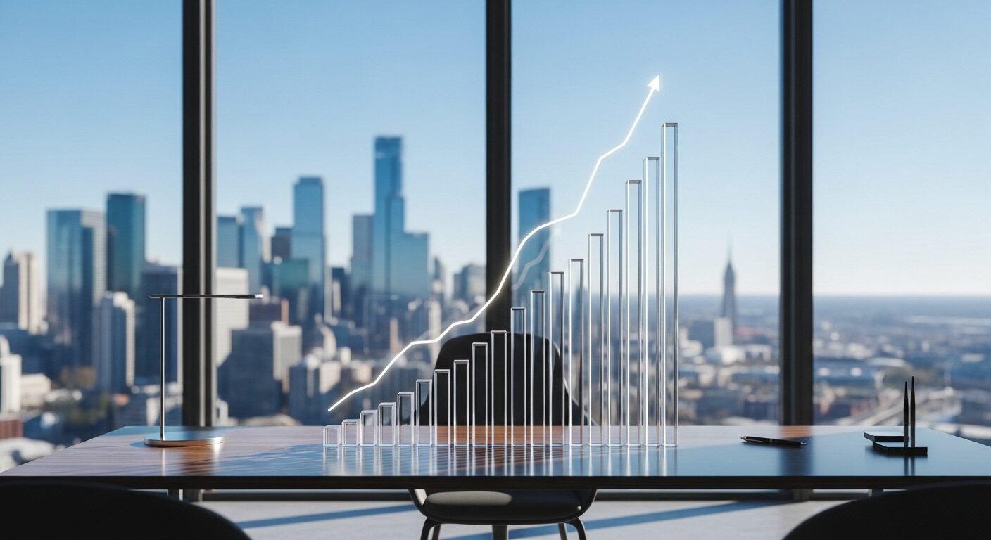 Biểu đồ tăng trưởng tài chính rõ nét trên bàn làm việc hiện đại, thể hiện mục tiêu và kết quả từ mô tả công việc kế toán tổng hợp. Biểu đồ tăng trưởng tài chính rõ nét trên bàn làm việc hiện đại, thể hiện mục tiêu và kết quả từ mô tả công việc kế toán tổng hợp.