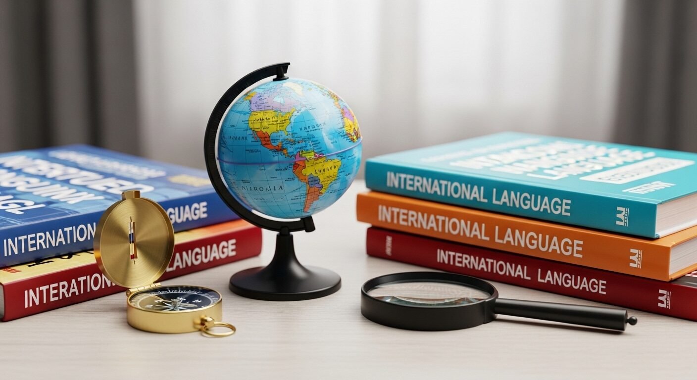 Quả địa cầu, sách ngoại ngữ và la bàn trên bàn học, gợi mở về định hướng quốc tế và xét tuyển học bạ Học viện Ngoại giao. Quả địa cầu, sách ngoại ngữ và la bàn trên bàn học, gợi mở về định hướng quốc tế và xét tuyển học bạ Học viện Ngoại giao.