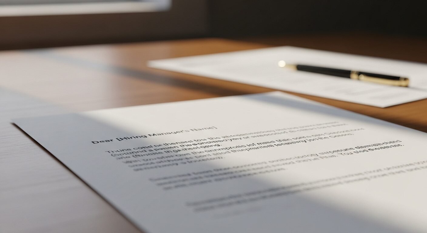 Cận cảnh thư xin việc chuyên nghiệp, cá nhân hóa – yếu tố quan trọng để tìm việc sau Tết thành công.