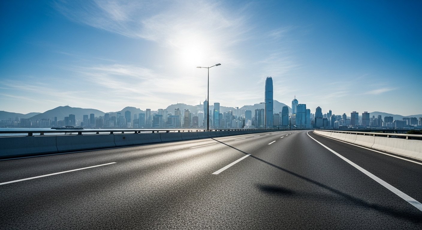 Dưới đây là một số lựa chọn Alt text SEO ngắn cho ảnh này:
1. **Con đường rộng mở hướng về thành phố thịnh vượng, biểu tượng cho cơ hội ngành học định cư nước ngoài.**
2. **Hành trình thành công với ngành học định cư nước ngoài: con đường dẫn đến thành phố hiện đại.**
3. **Tương lai tươi sáng: cảnh đường đến thành phố, gợi nhắc ngành học định cư nước ngoài.**